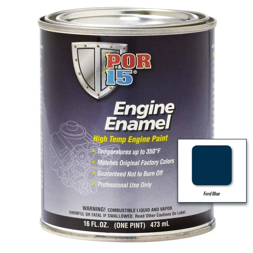 POR-15 42158 Ford Blue Engine Enamel - 1 Pint