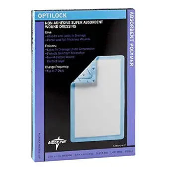 Medline OptiLock Nonadhesive Super Absorbent Wound Dressings