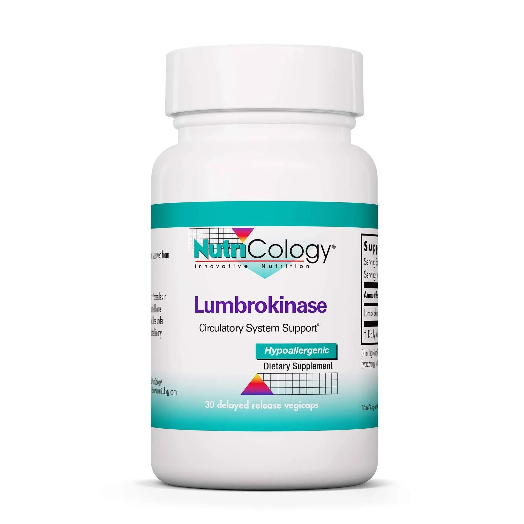 Nutricology Lumbrokinase 30 Capsules