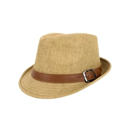 Straw Fedora Hat Mens Fedora Hats for Men Trilby Hat Wool Sun Hat Panama Hat 7 1/4