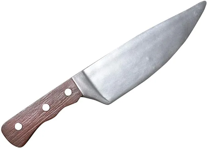 LarpGears Foam Rubber Fake Butcher Toy Knife for Halloween Costume Props Brown 12 ...