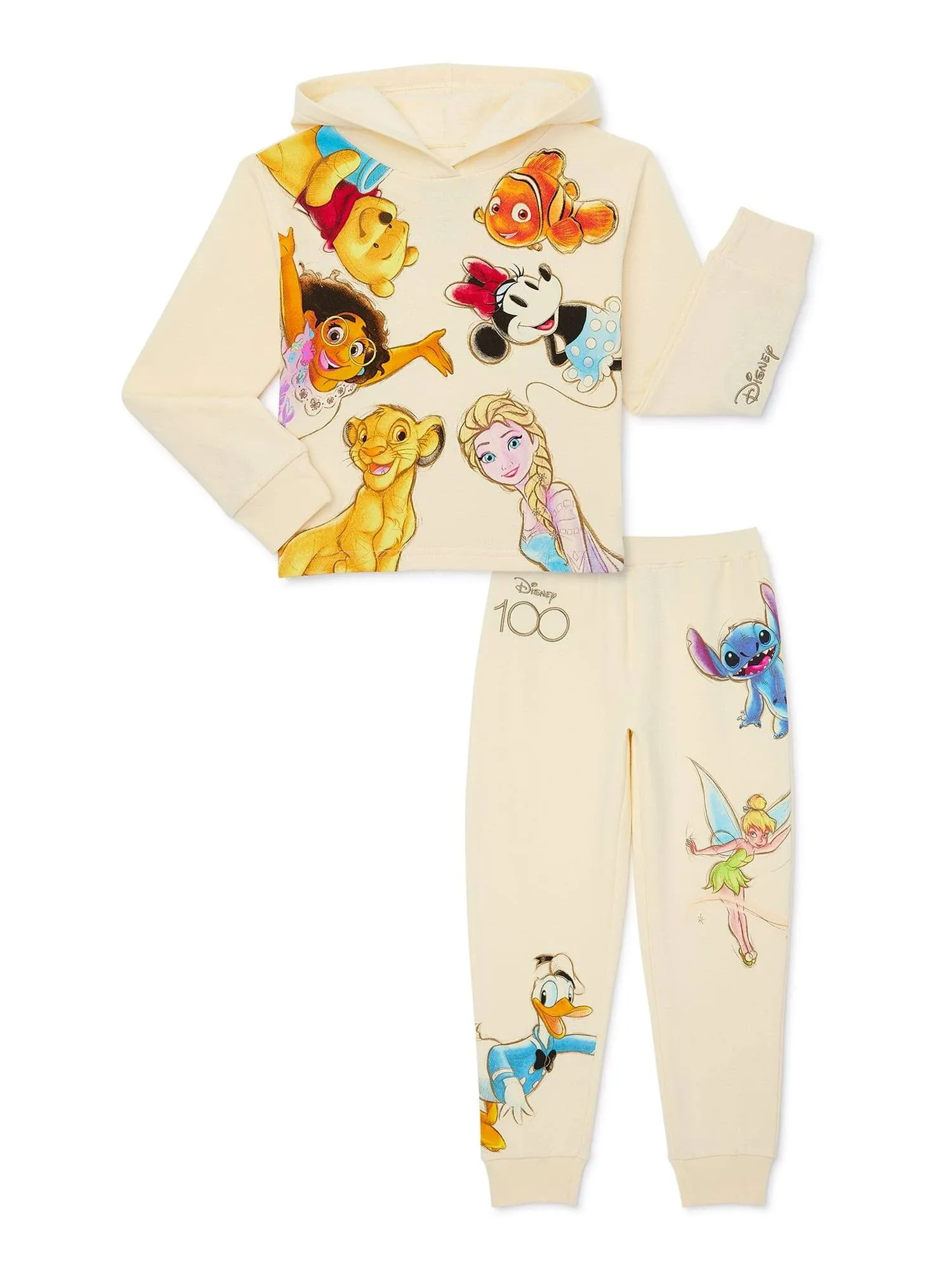 Celebrating 100 Years of Disney Magic with Our Girls' Cropped Hoodie and Jogger ...