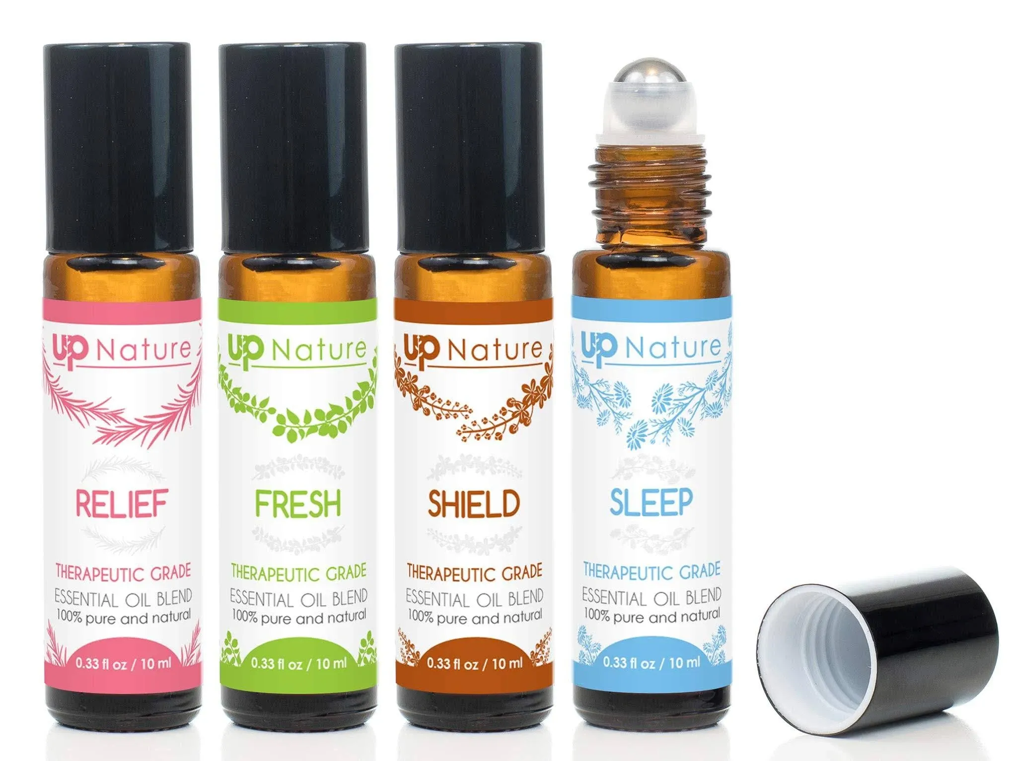 UpNature Wellness Essential Oil Roll On Gift Set Relaxation Gifts for Women & Men