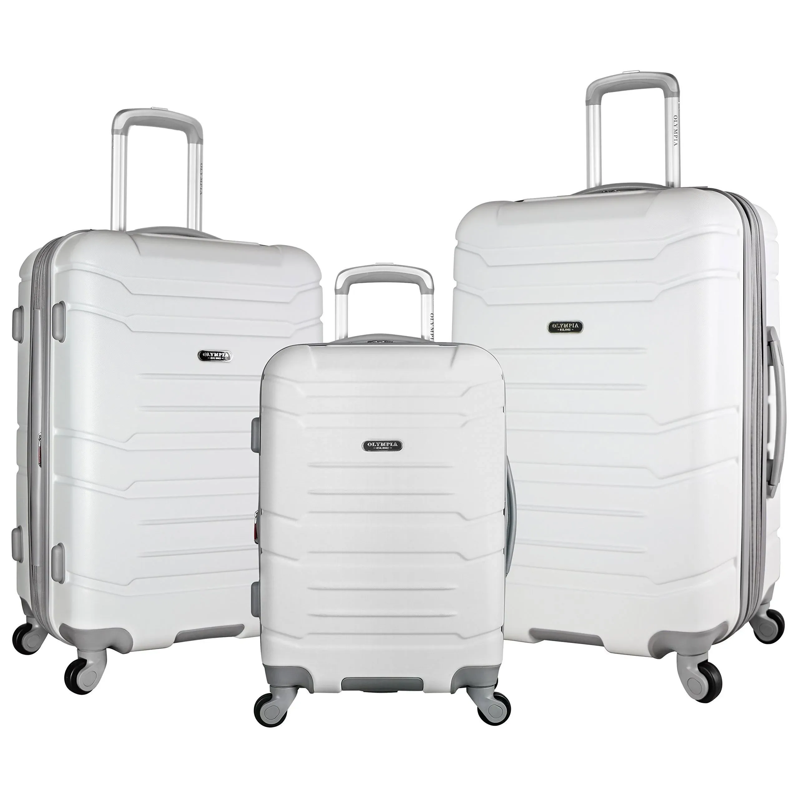 Olympia USA Denmark 3-piece Luggage Set with Hidden Laptop Compartment