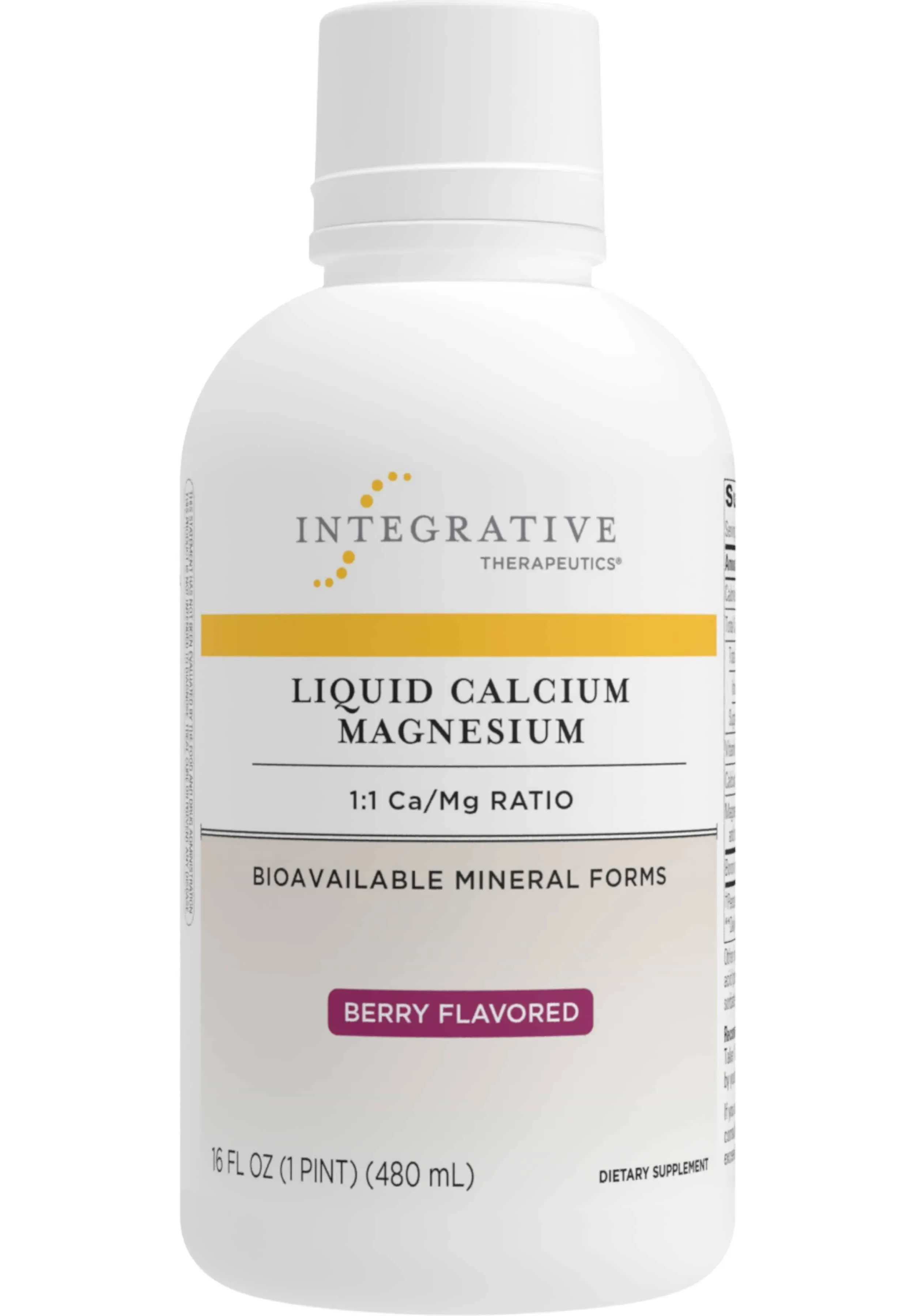 Integrative Therapeutics - Liquid Calcium Magnesium 1:1 Berry 16 oz