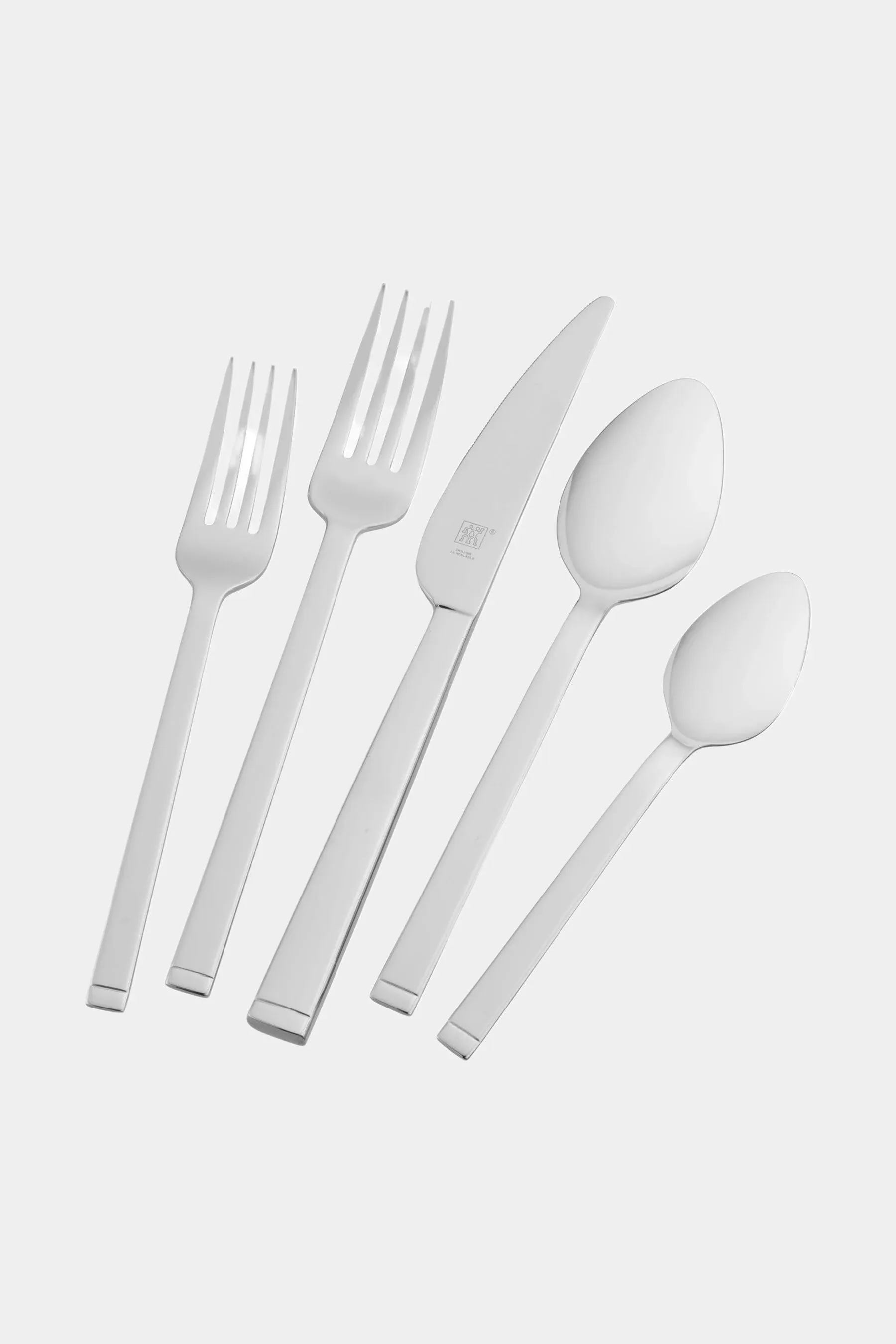 Zwilling Squared 45-Piece 18/10 Stainless Steel Flatware Set