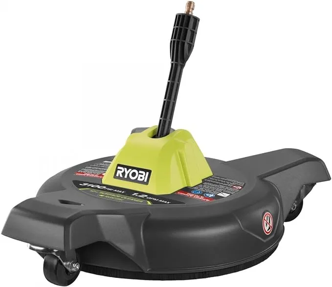 Ryobi 12 in. 3100 PSI Electric Pressure Washer with Caster Wheels