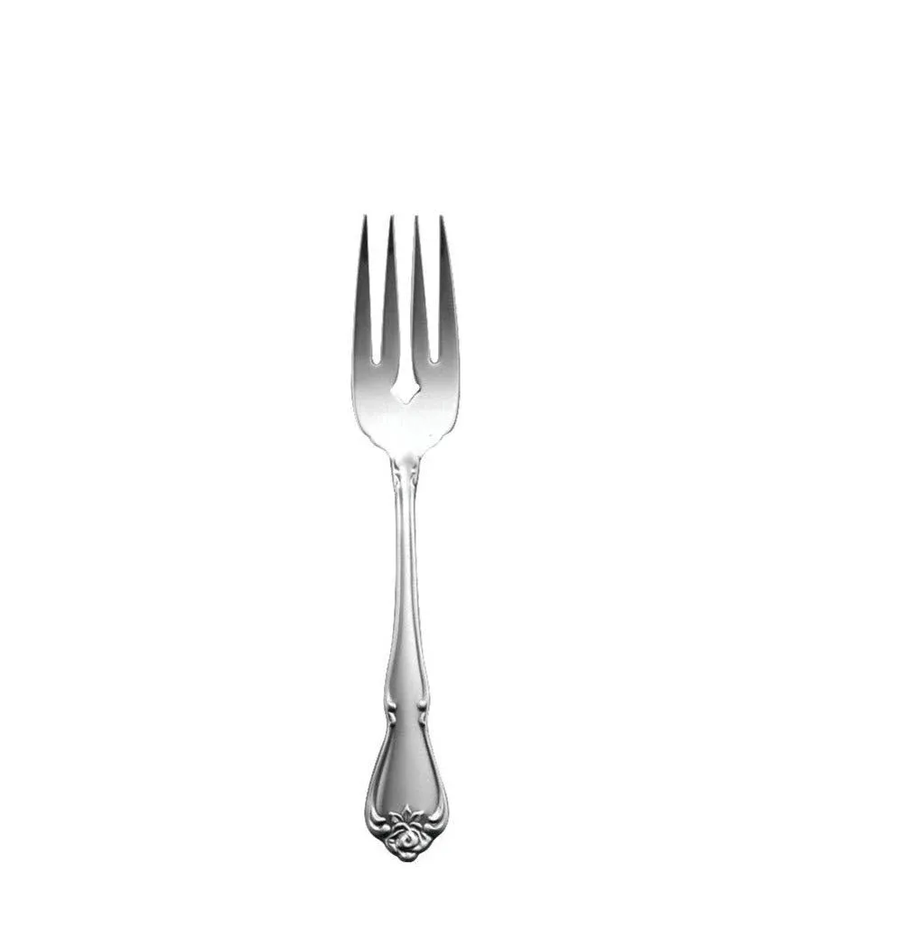 Oneida 2552FSLF Arbor Rose Salad/Pastry Fork - 18/10 Stainless