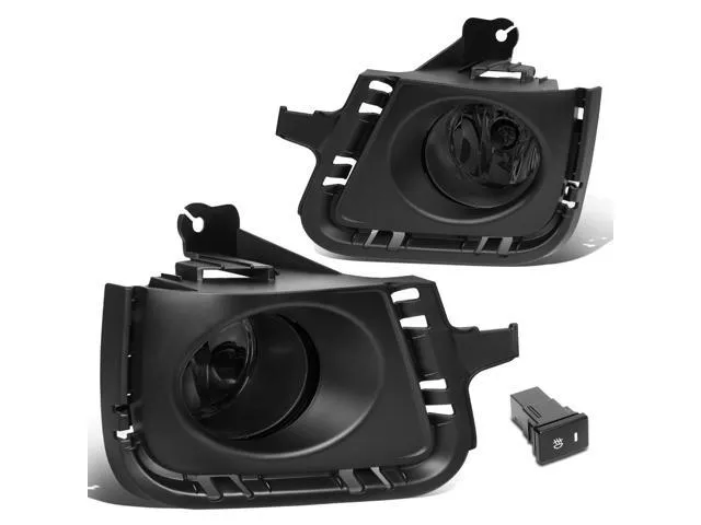 PM PERFORMOTOR Front Bumper Fog Lights+Bezel+Switch Compatible with Prius C 15-18,Smoked Lens