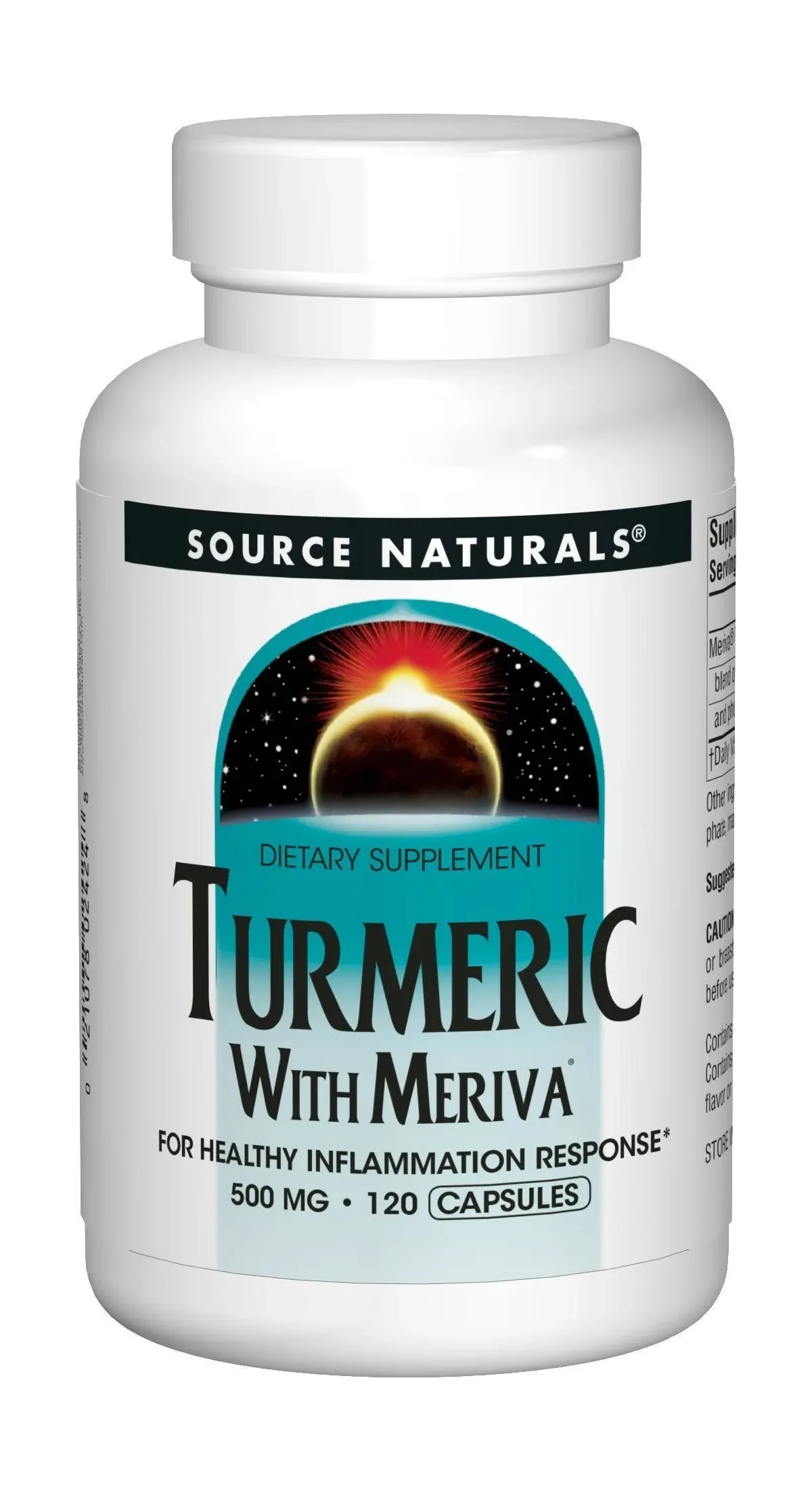 Source Naturals Turmeric with Meriva, For Healthy Inflammatory Response*, 500 mg - 120 Capsules