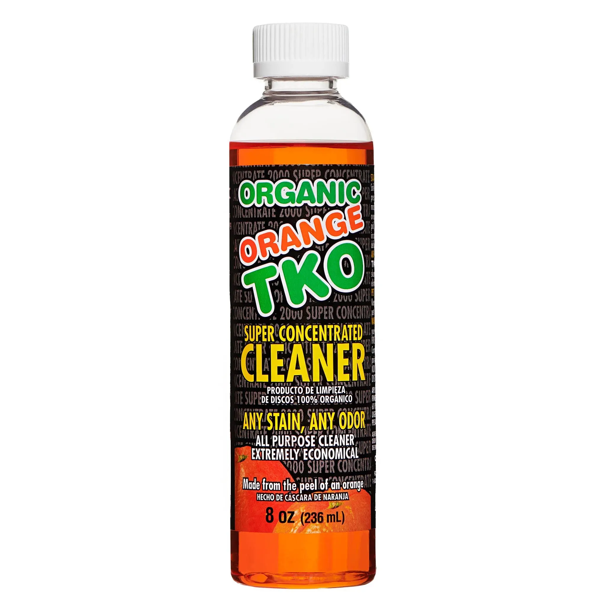 Organic Orange TKO - Stain Remover, Floor Cleaner, Degreaser, Glass Cleaner, Multi Purpose Citrus Cleaner, Deodorizer, Stain Remover, Pet Safe, Non