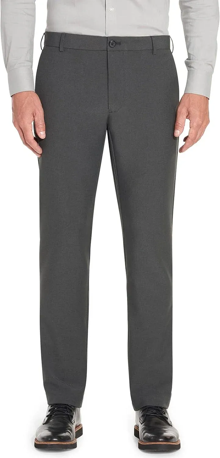 Van Heusen Men's Slim Fit Flex Flat Front Pant