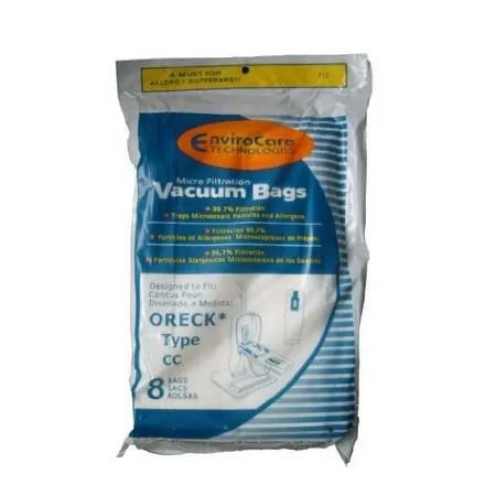 16 Oreck Type CC Xl Micro Filtration Vacuum Bags + 2 Belt Fits All XL7 XL21 2