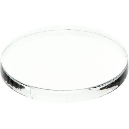 Plymor Clear Acrylic Round Standard-Edge Display Base 2 W x 2 D x 0.25 H Pack of 12