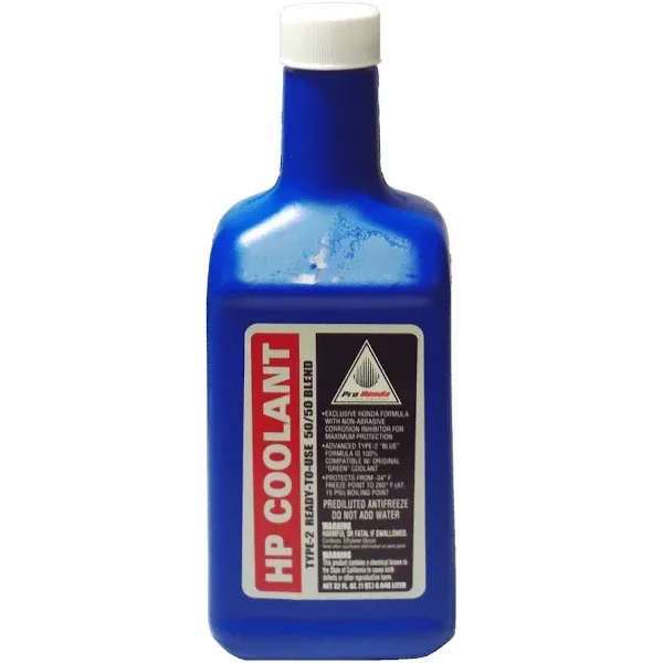 Honda Type 2 HP Coolant OEM 32 fl oz 08CLA-999-0E0A<wbr/>8