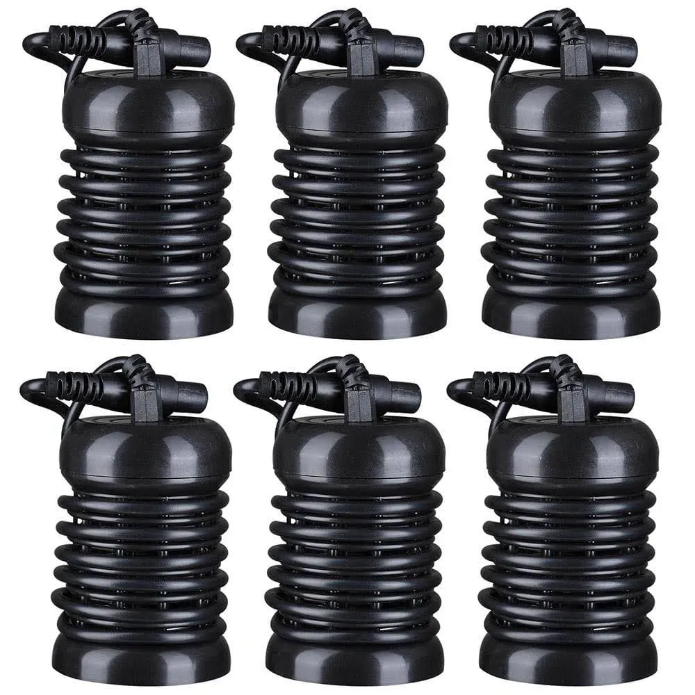 6 Pack Round Arrays for Ionic Detox Foot Bath Spa Cleanse Machine Replacement Array Accessory Black