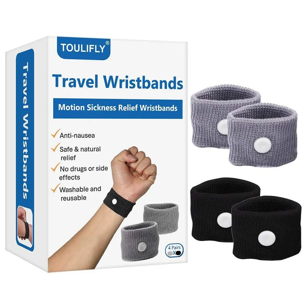 Travel Wristbands,Tra<wbr/>vel Motion Sickness Relief Wrist Band,Natural Nausea Relief