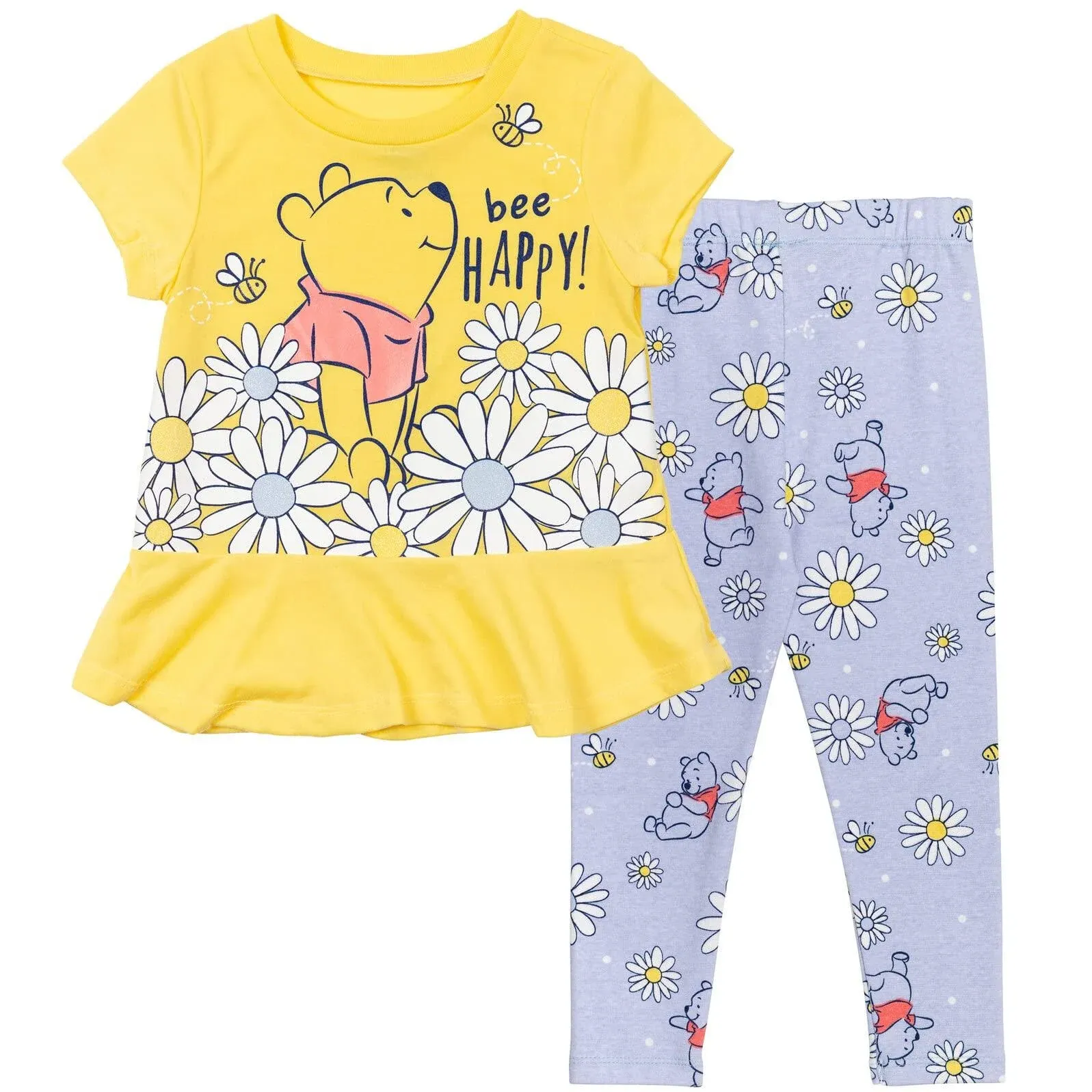 Disney Vampirina Raya and the Last Dragon Lion King Winnie the Pooh Girls T-Shirt & Leggings Outfit Set Infant to Big Kid