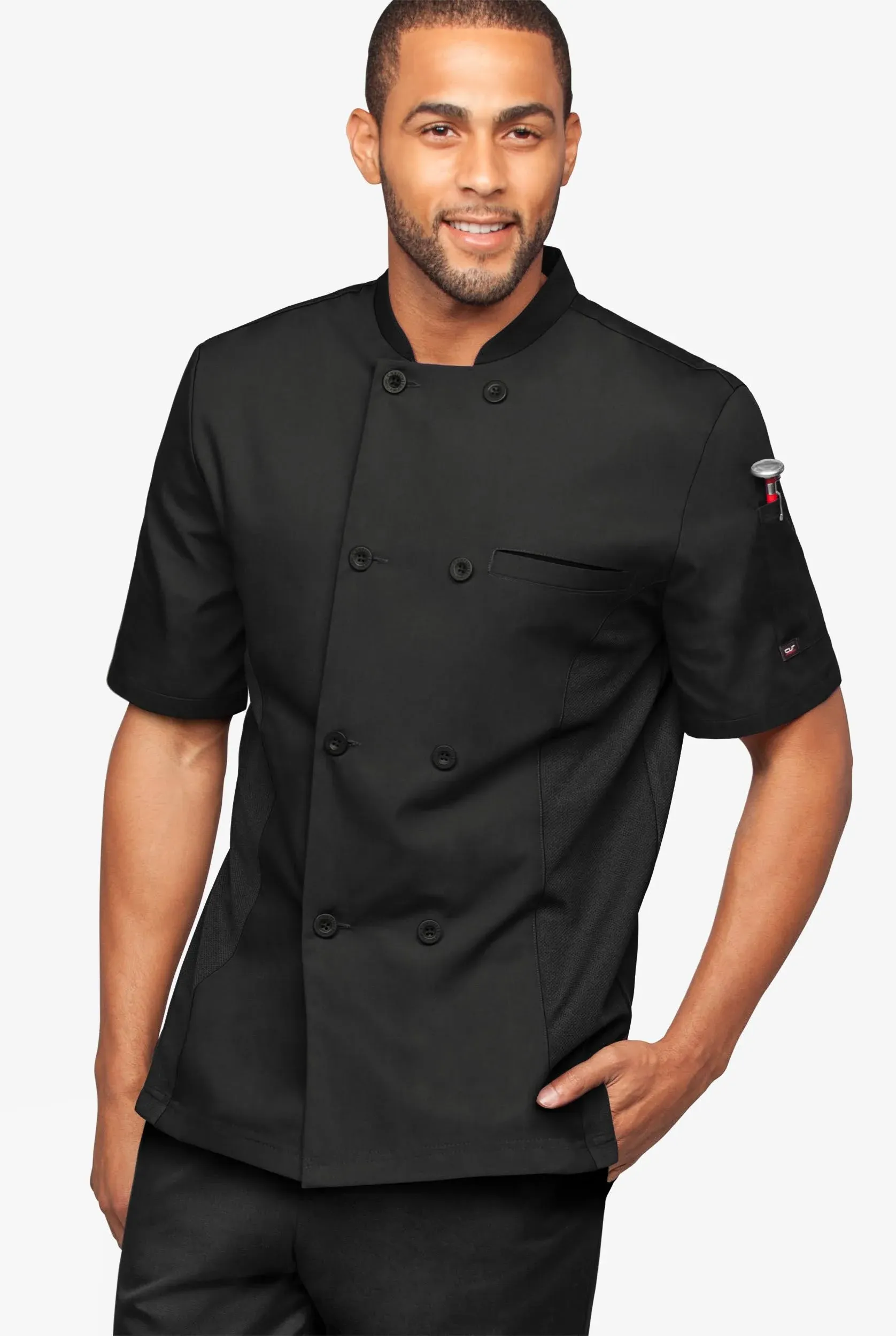 Lightweight Men's Short Sleeve Coat, Men's Lightweight Chef Coats