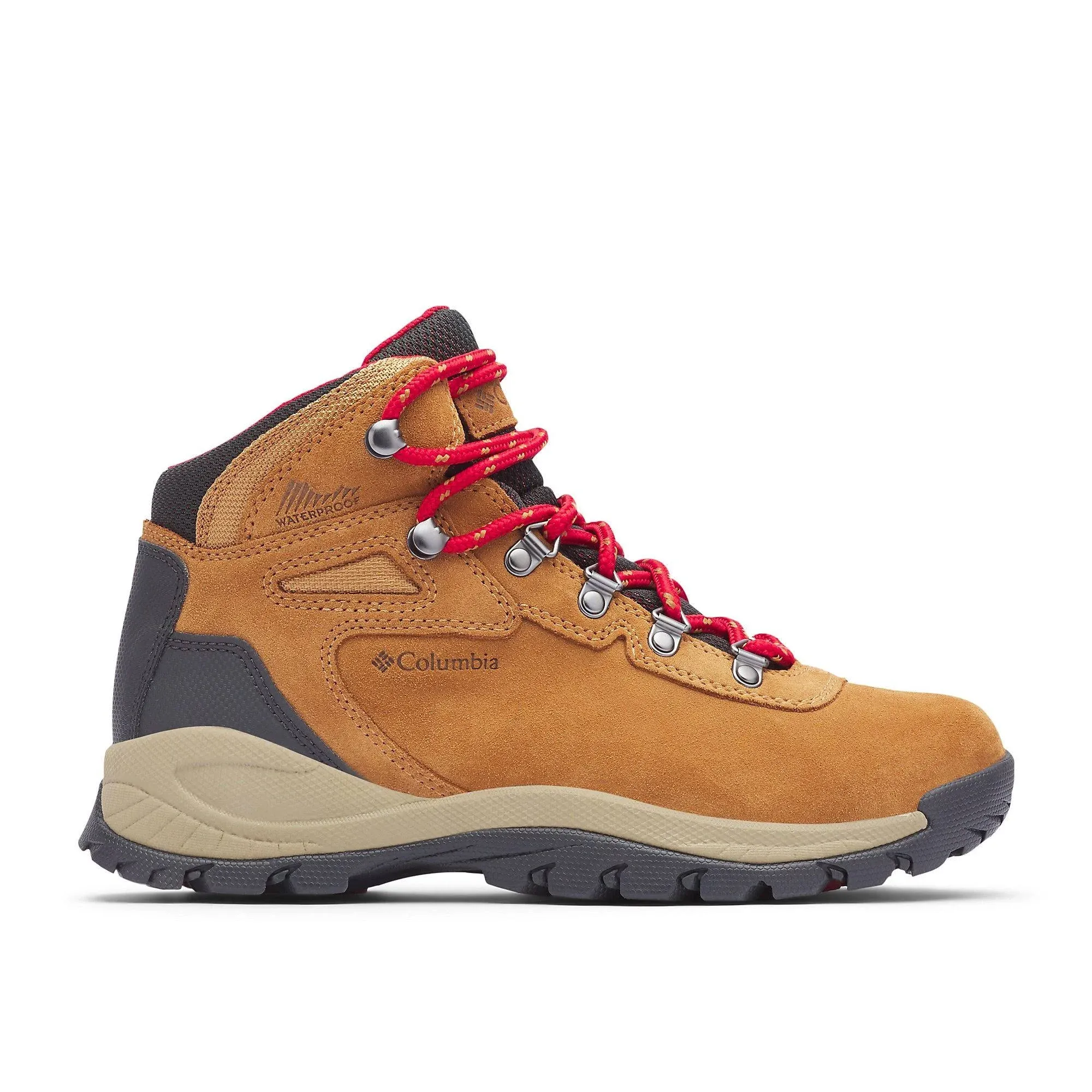 Columbia Newton Ridge Amped Waterproof Hiking Boots for Ladies - Elk/Mountain Red - 8W