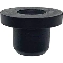 HORTIPOTS 1/4 Inch Rubber Grommet Pack of 25 Top Hat, 6 mm ID Small Tophat Grommet for OD 1/4 Inch Vinyl Rubber Tubing in Hydroponic and Irrigation Systems (Pack of 25)