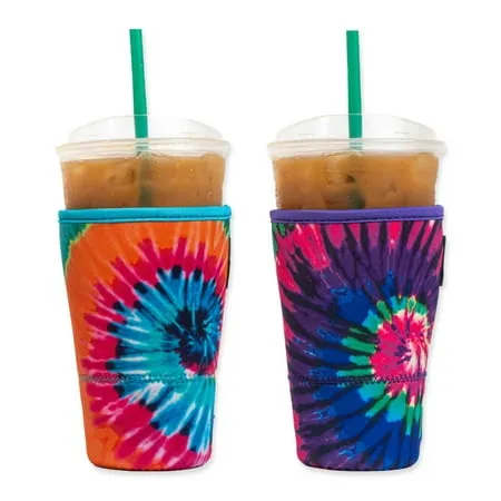 Baxendale Iced Coffee Sleeve Cups 2 Pack Neoprene Iced Coffee Sleeve Large 32oz 