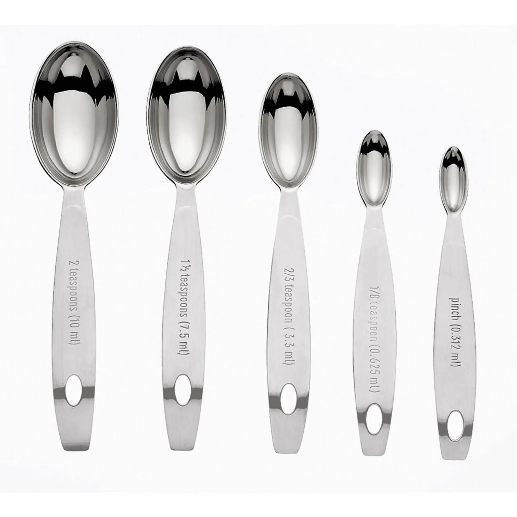 Cuisipro Silver Measuring Spoon Set, Standard