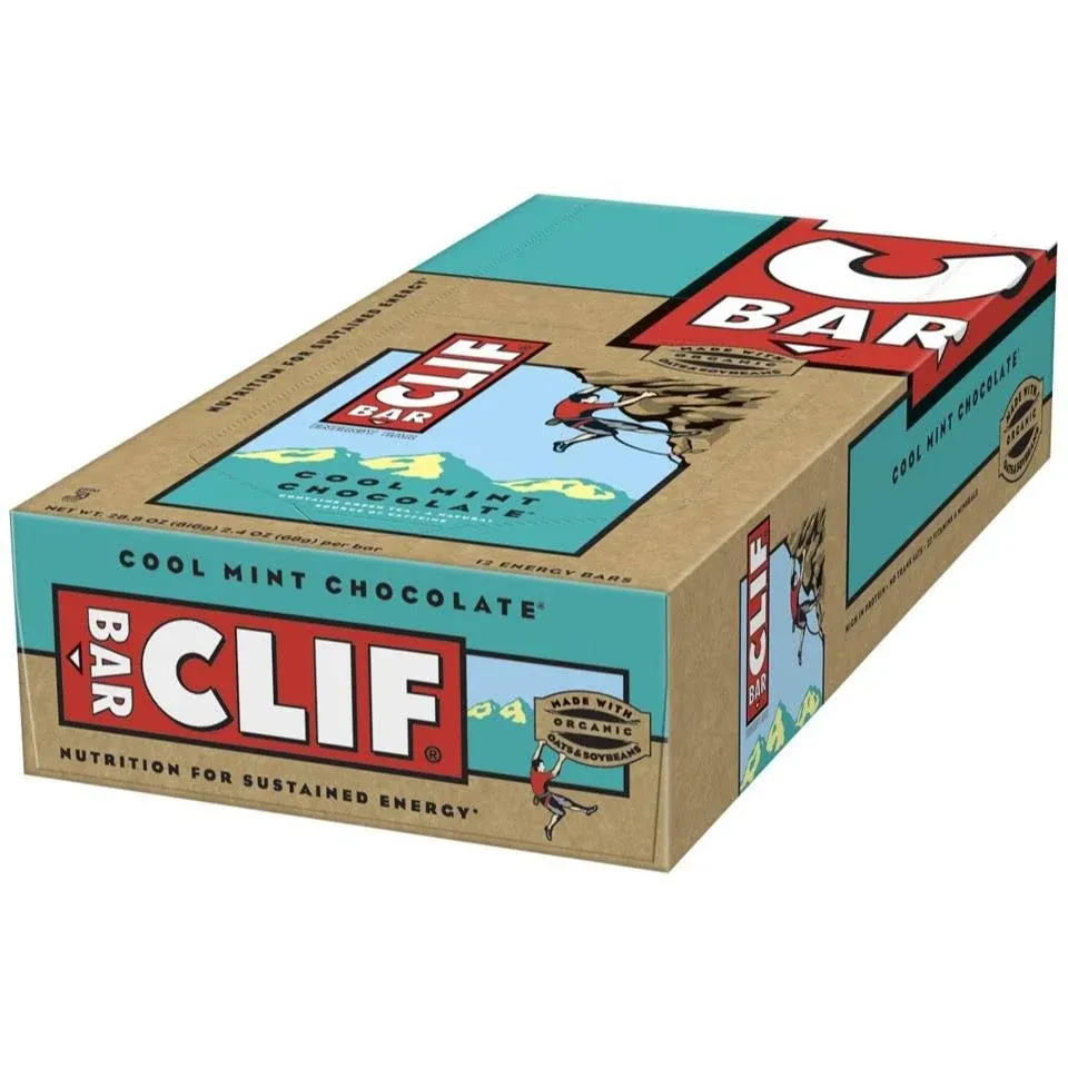 Clif Bar Cool Mint Chocolate 12 Bars