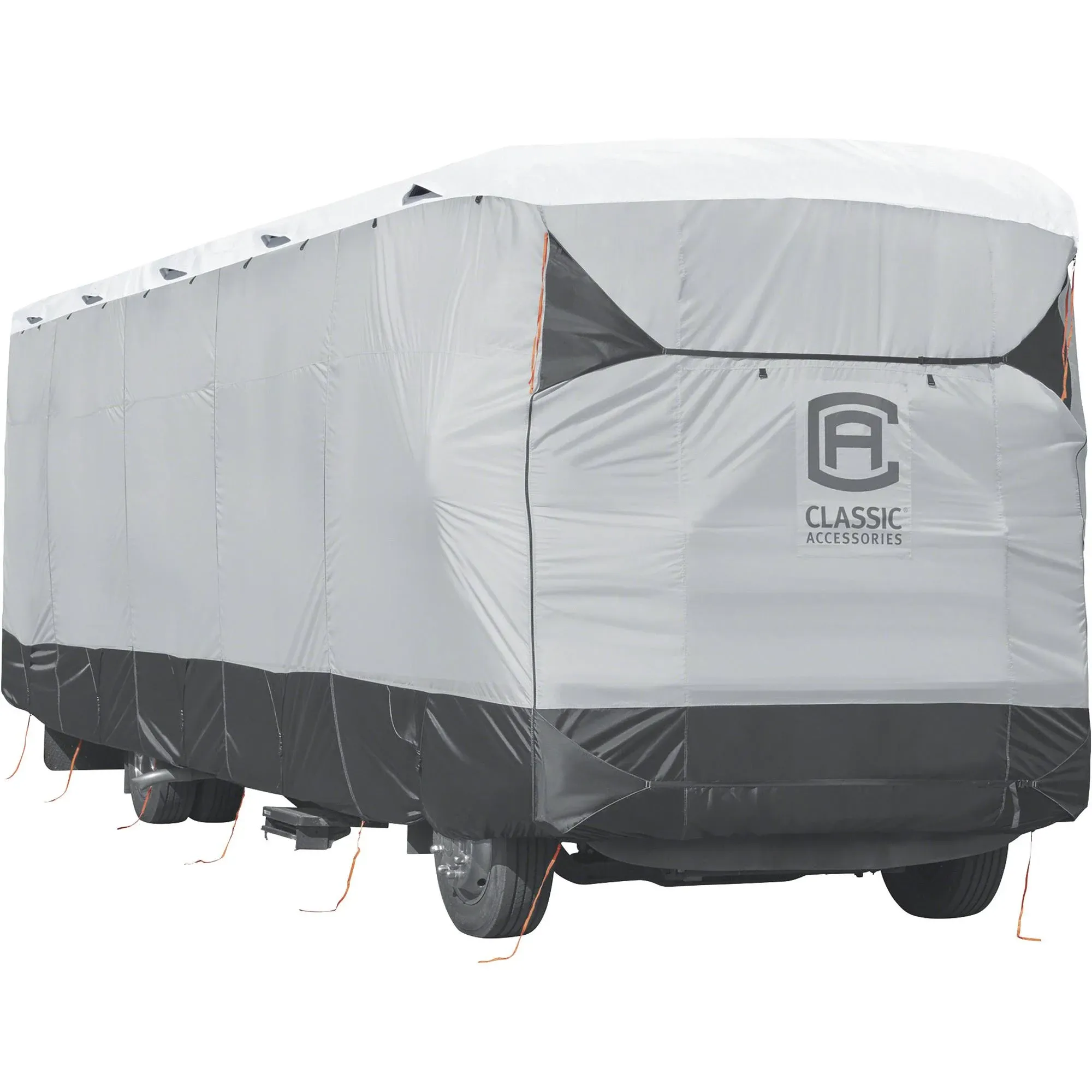 Class A RV Cover, 30 ft-33 ft, Black/Grey/White