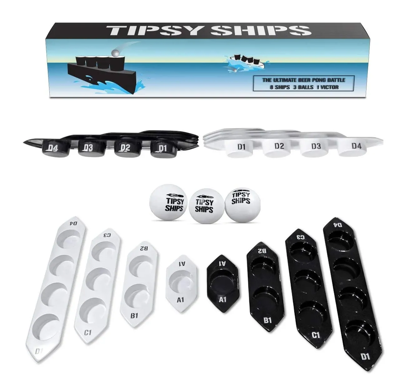 Tipsy Ships Beer Pong Set V2