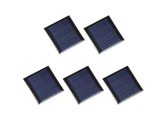 5Pcs 0.25W 5V Small Solar Panel Module DIY Polysilicon for Toys Charger