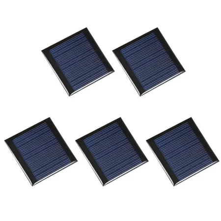 5Pcs 0.25W 5V Small Solar Panel Module DIY Polysilicon for Toys Charger