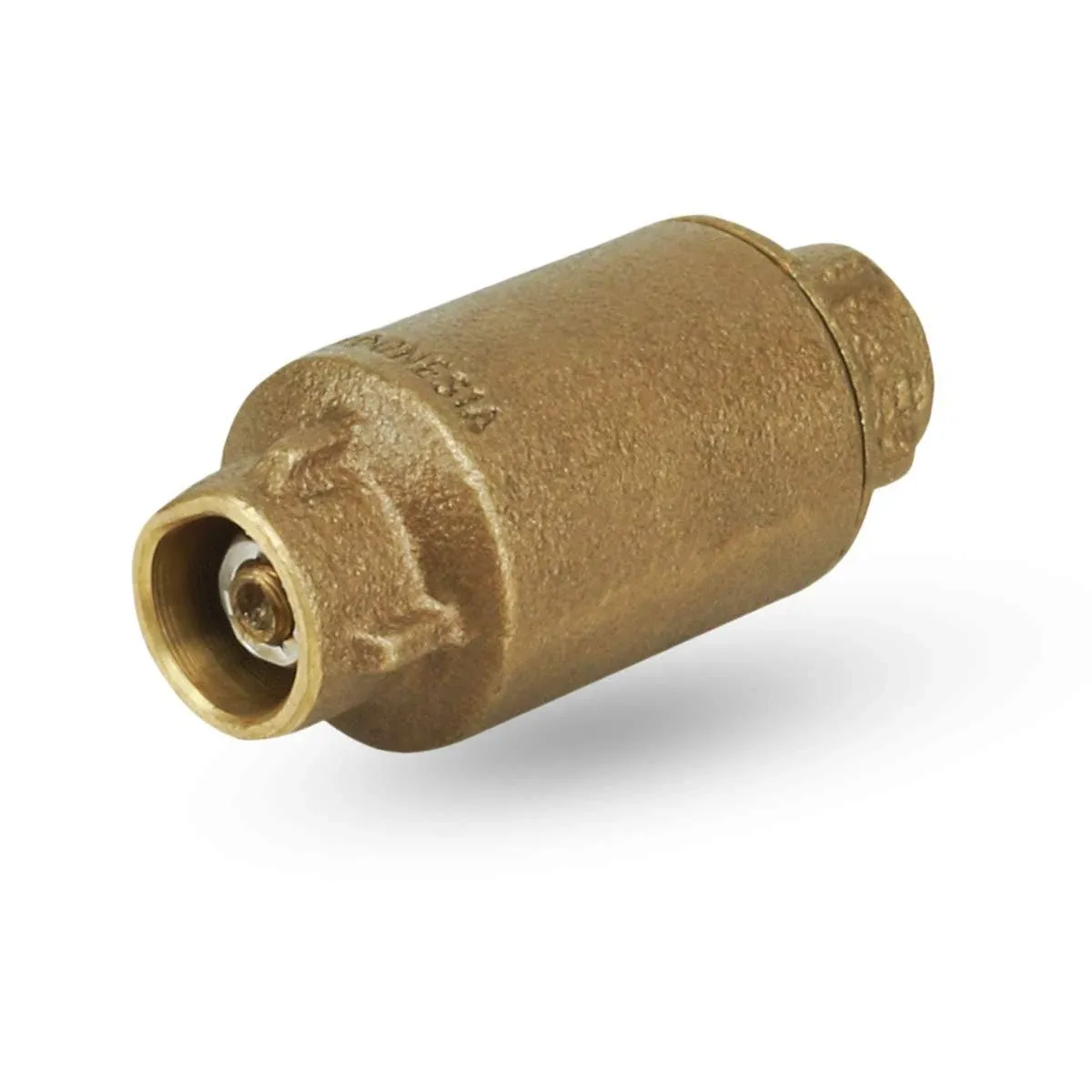 SWT Inline Spring Loaded Check Valve, Cast Brass 1/2"