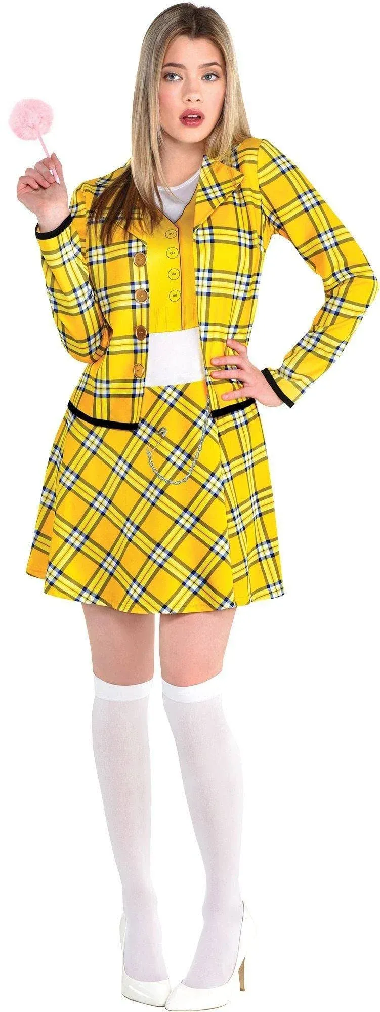 Amscan Clueless Cher 90s Movie Womens Standard Size Halloween Costume Kit