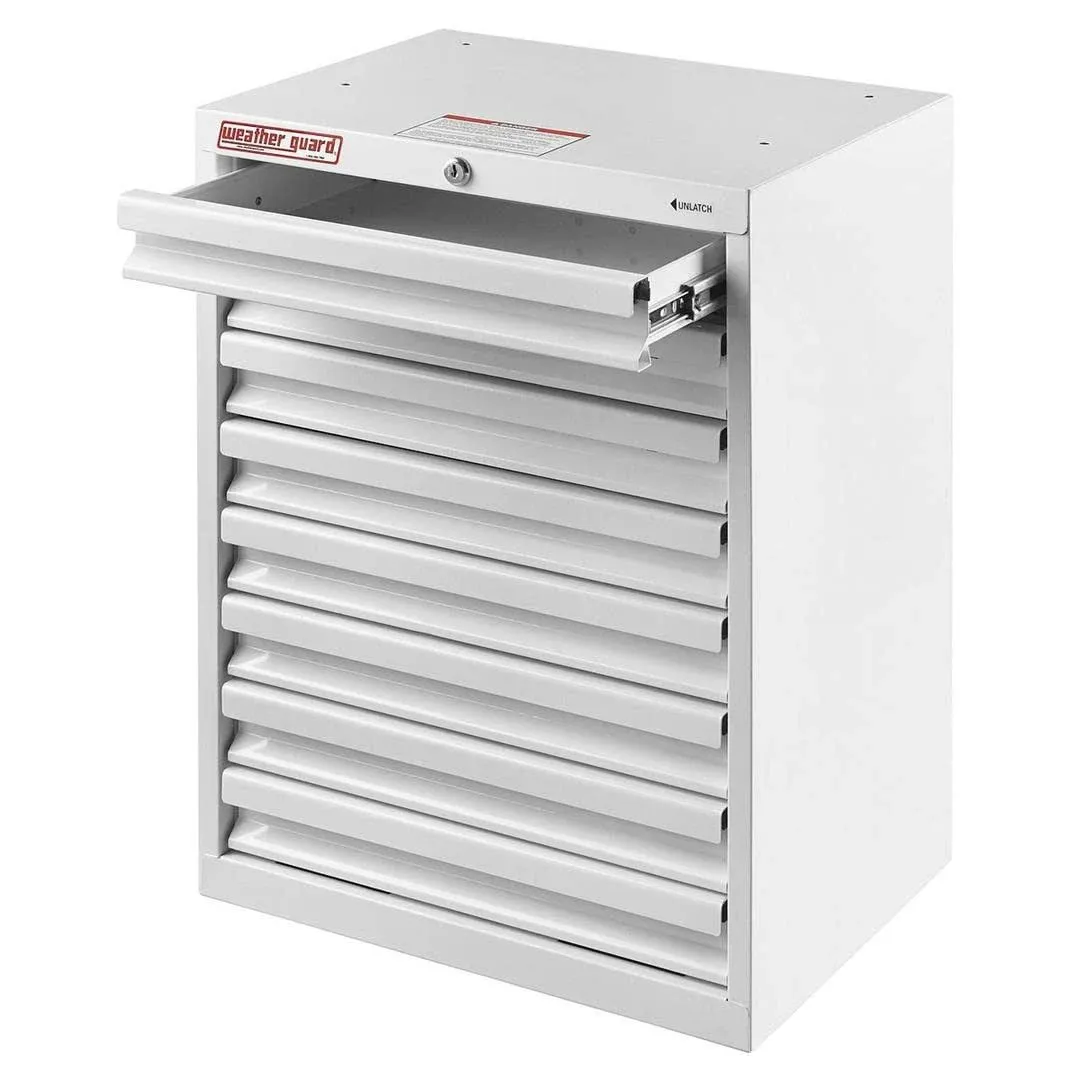 Weather Guard 9988-3-01 - White Steel 8-Drawer Cabinet