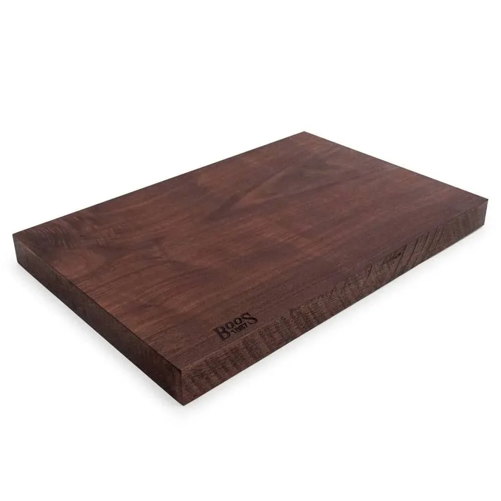 Walnut Rustic-Edge Design Cutting Board 1-3/4" Thick (Rustic Edge Series) - 21" x 12" x 1-3/4"