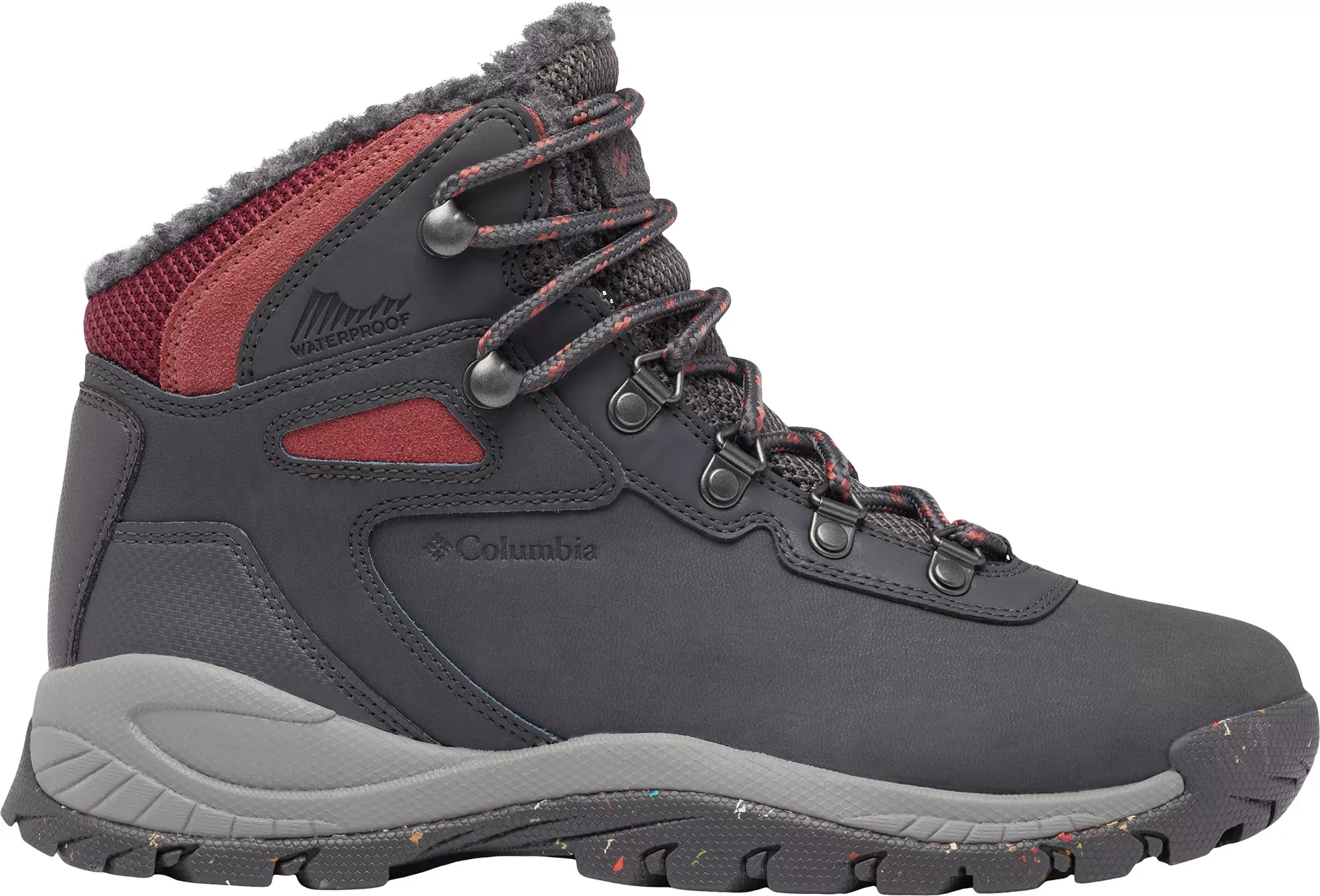 Columbia Women's Newton Ridge Omni-Heat II 100g Waterproof Hiking Boots, Size 7.5, Dark Grey | Holiday Gift