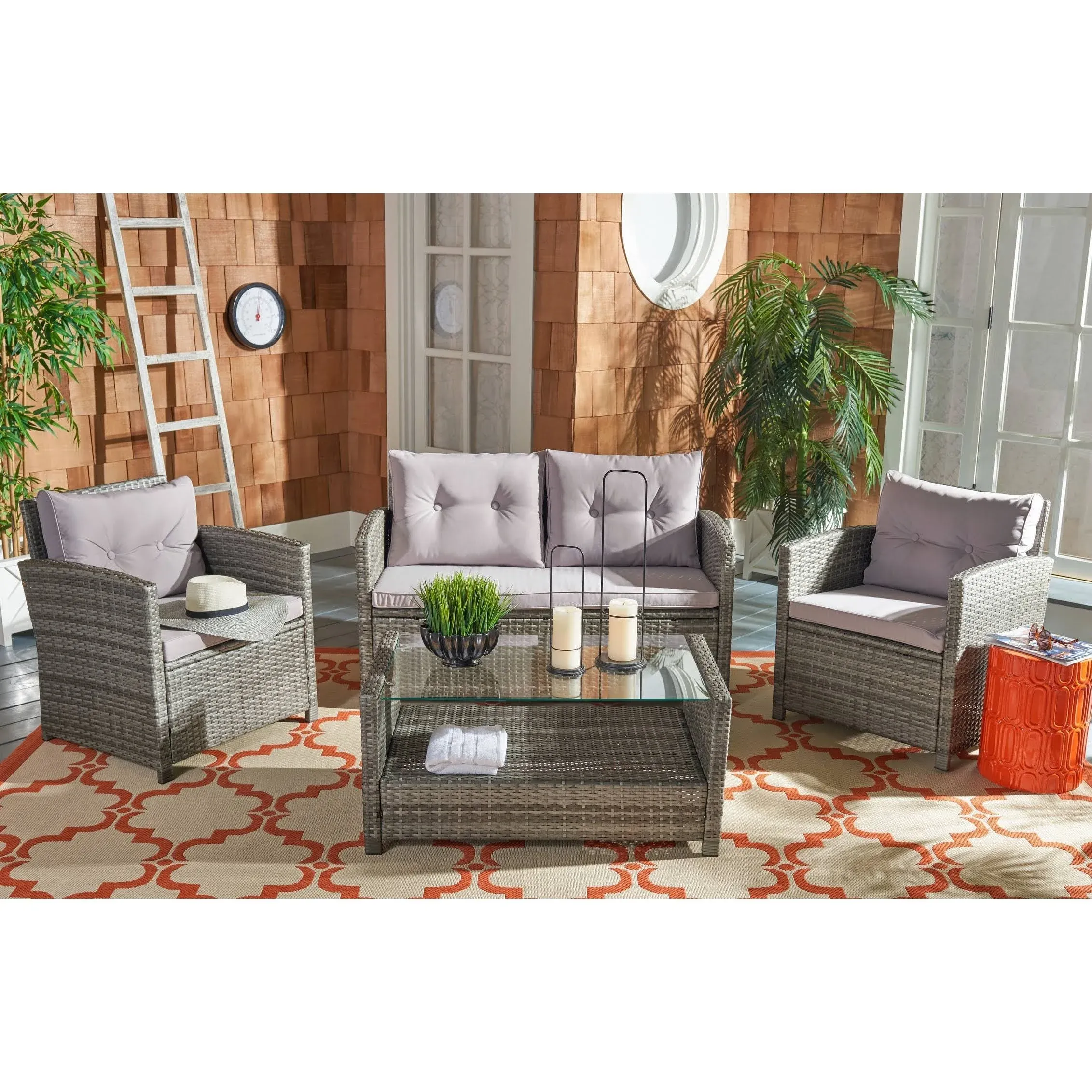 Safavieh Vellor 4 Piece Living Set