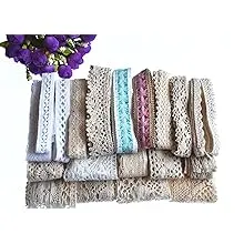 RayLineDo 20 Meters Assorted Vintage Style Cotton Lace Ribbon Trim Bridal Wedding ...