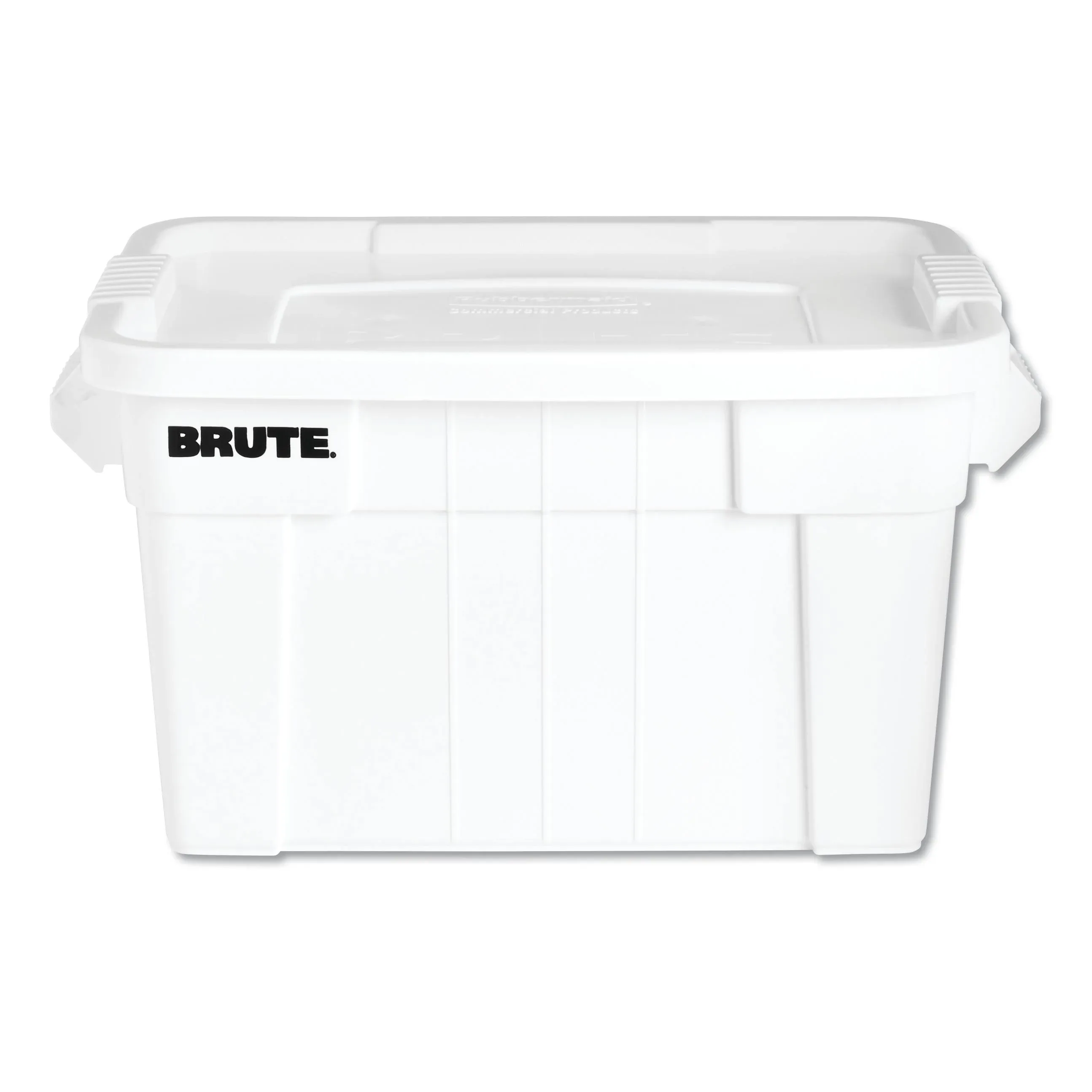 Rubbermaid 20 Gallon Brute Tote with Lid, White (Rcp9S31Whiea)