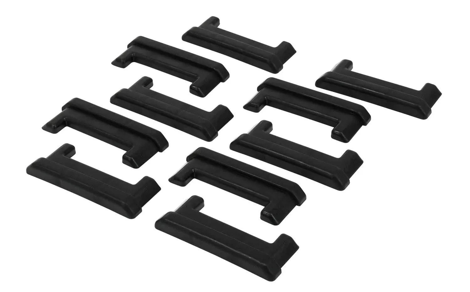 Mytee Products (20 Pack) E-Track Rail End Caps for Horizontal E Track | Black ...