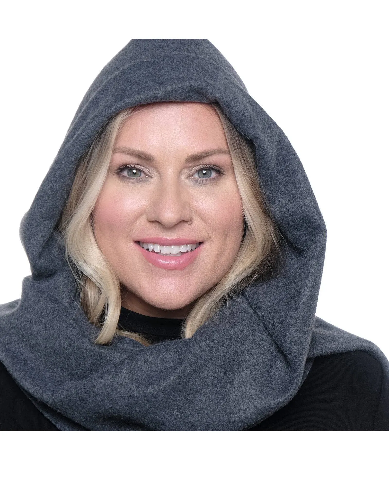 Stella Fleece Hooded Wraparound Scarf