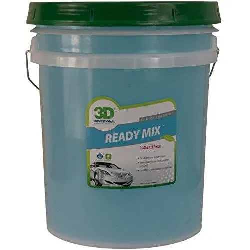 3D Glass Cleaner - Ready to Use, Tint Safe, Streak Free Glass Cleaner - Gallon