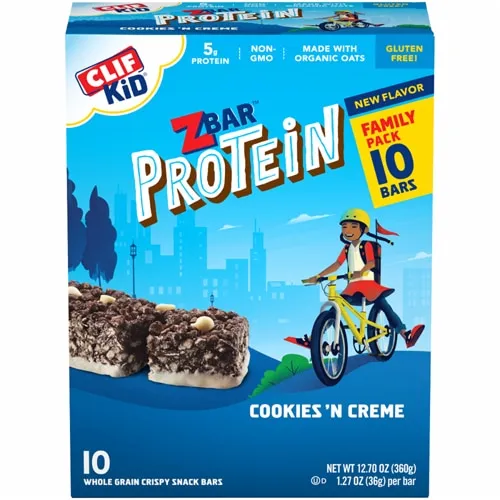 Clif Zbar Protein Cookies 'n Creme Snack Bars