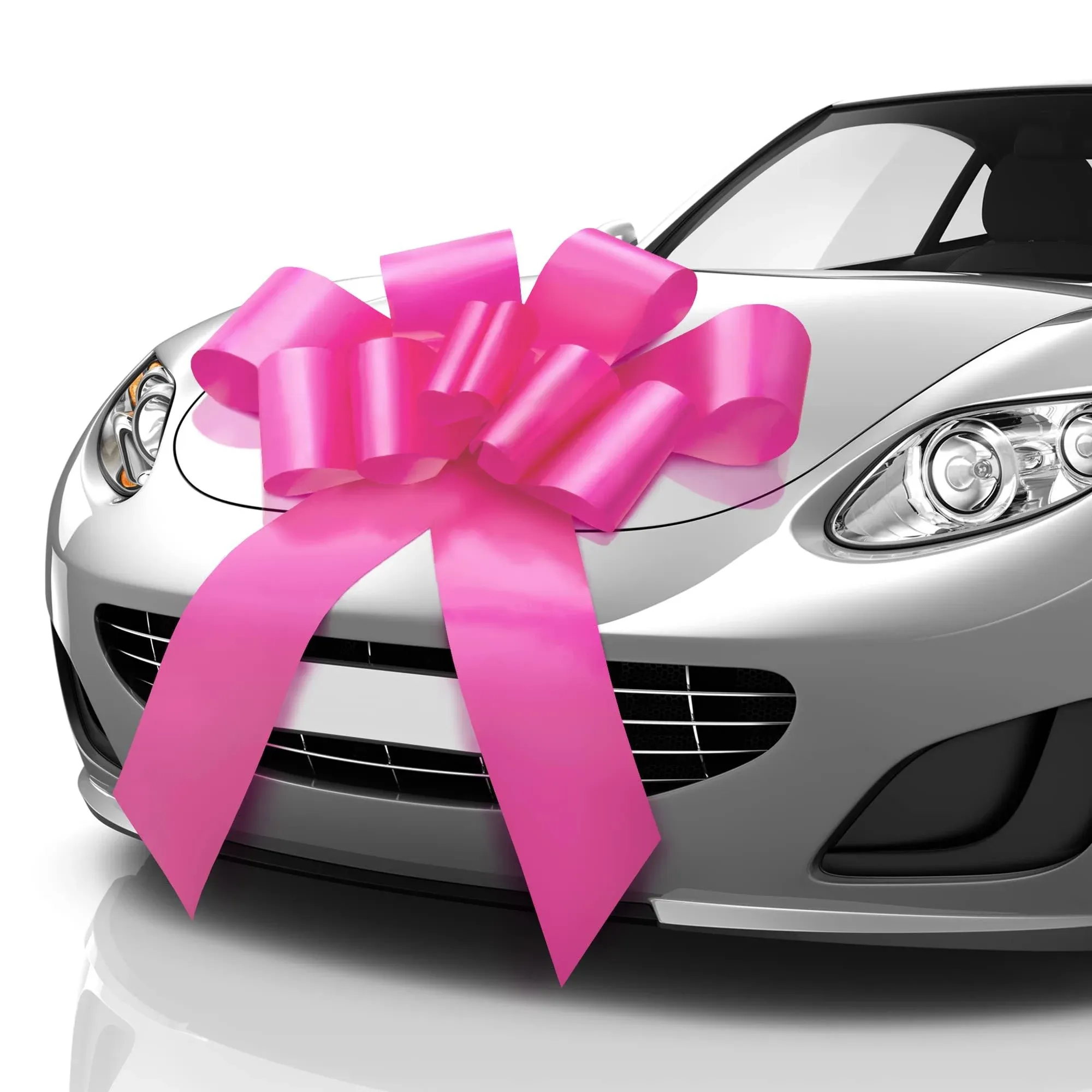 Mata1 Giant Car Bow (Pink, 30 inch) Giant Gift Bows, Big Bow for Car, Gift Bo...