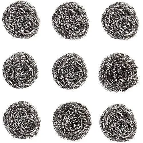 Fuller Brush Heavy Duty Stainless Steel Kitchen Cleaner Scrubbing Scour Sponges - 9 Pack