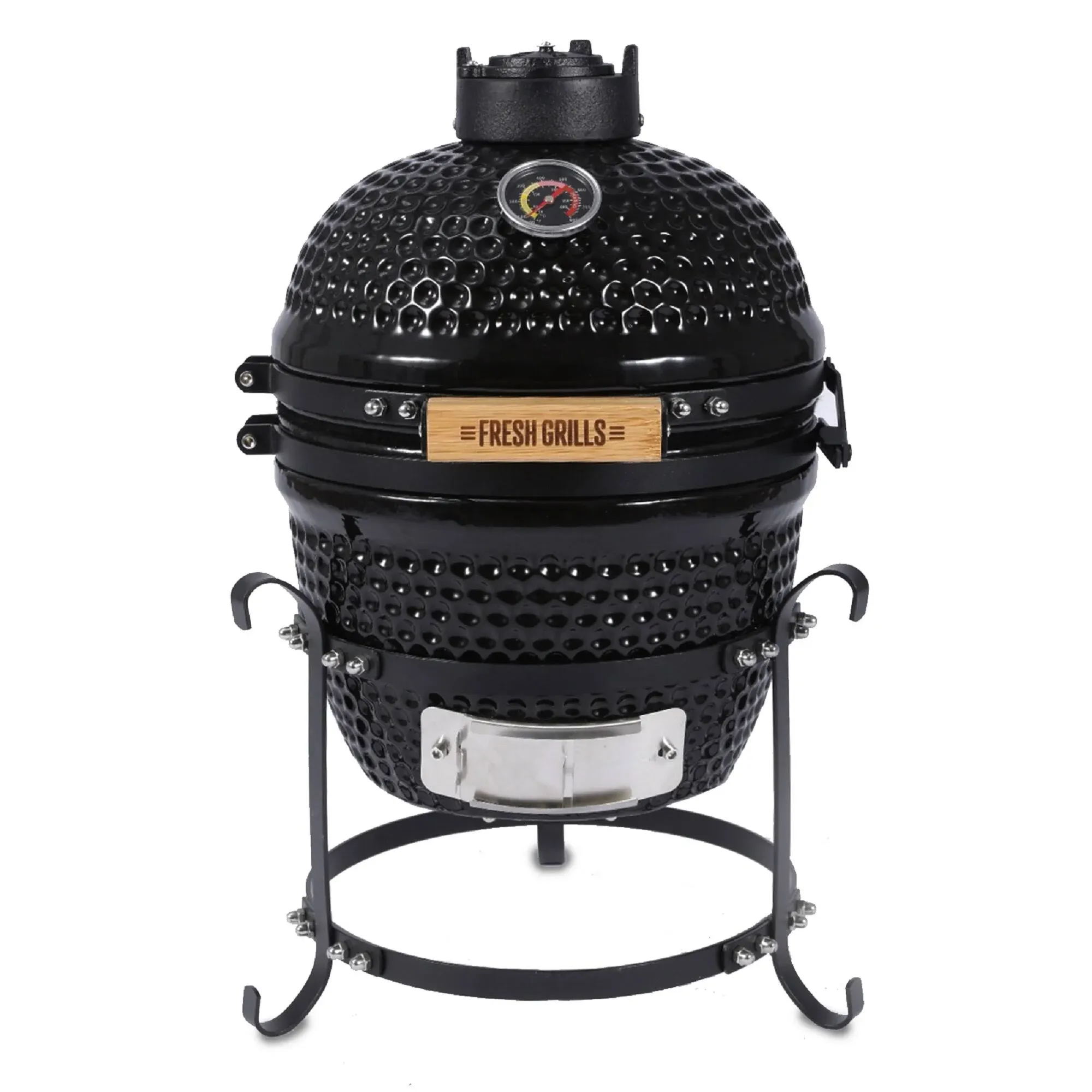 Fresh Grills Kamado Charcoal BBQ Grill | Ceramic Barbecue Grill, Oven and Smoker ...