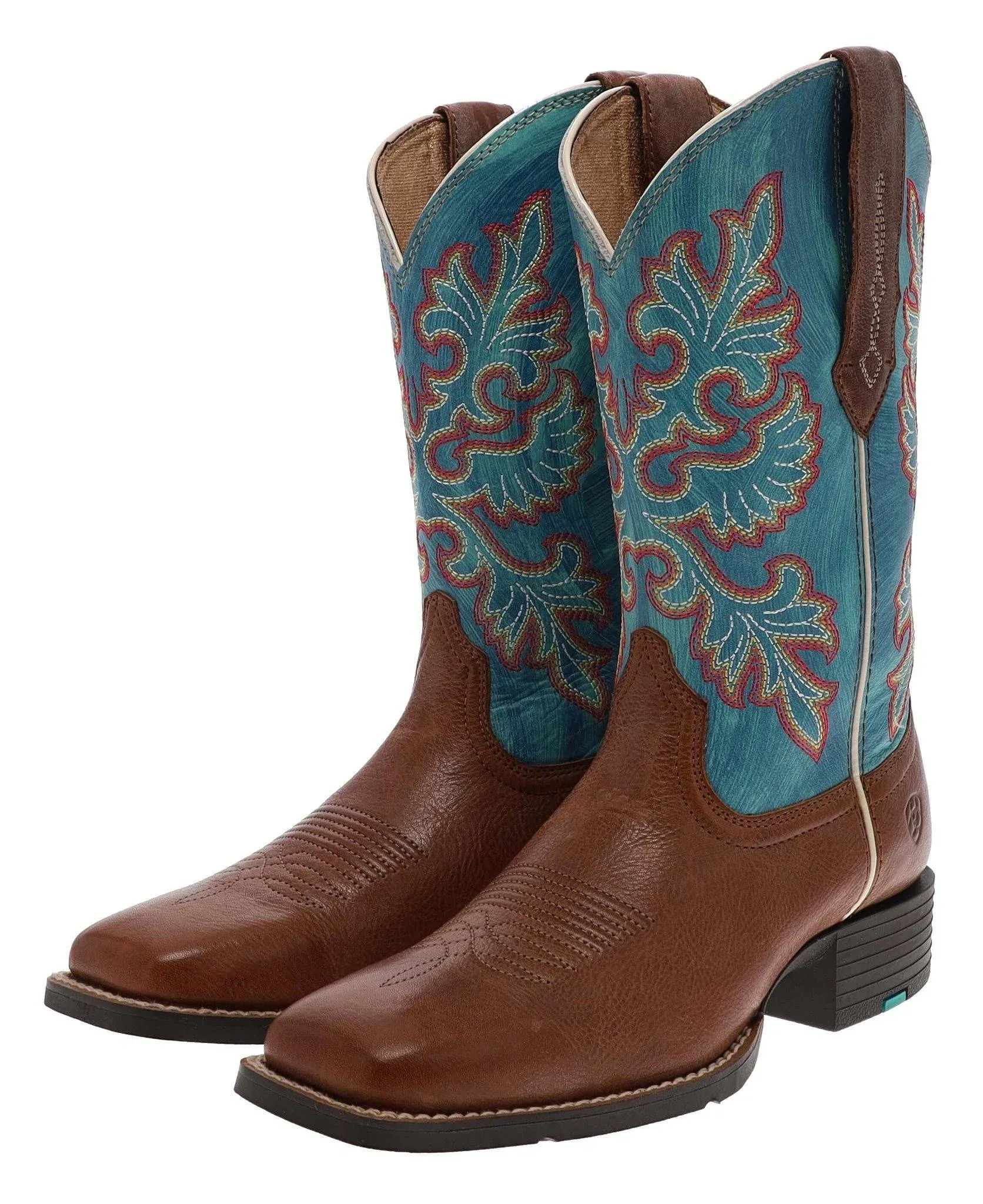 Ariat Women's Round Up Wide Square Toe StretchFit Western Boot