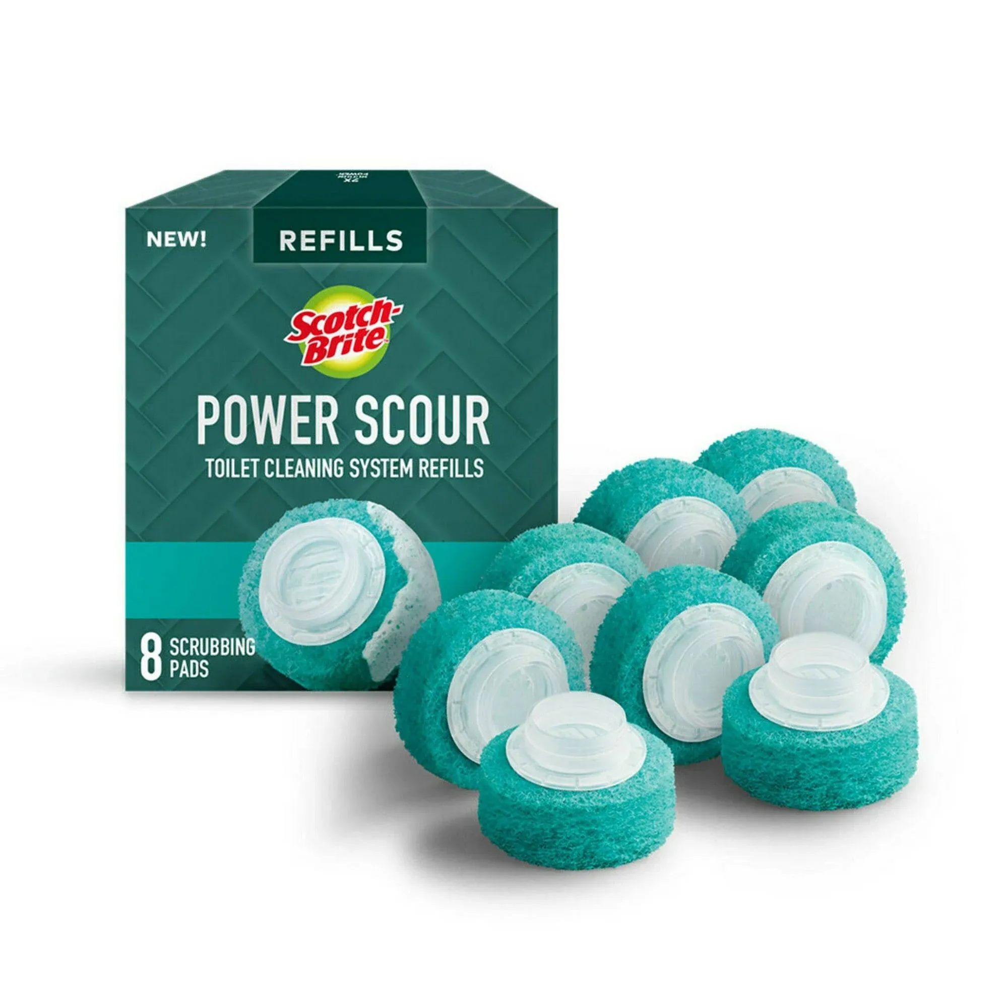 Scotch-Brite Power Scour Disposable Scrubbing Pad Refills (8-Count)