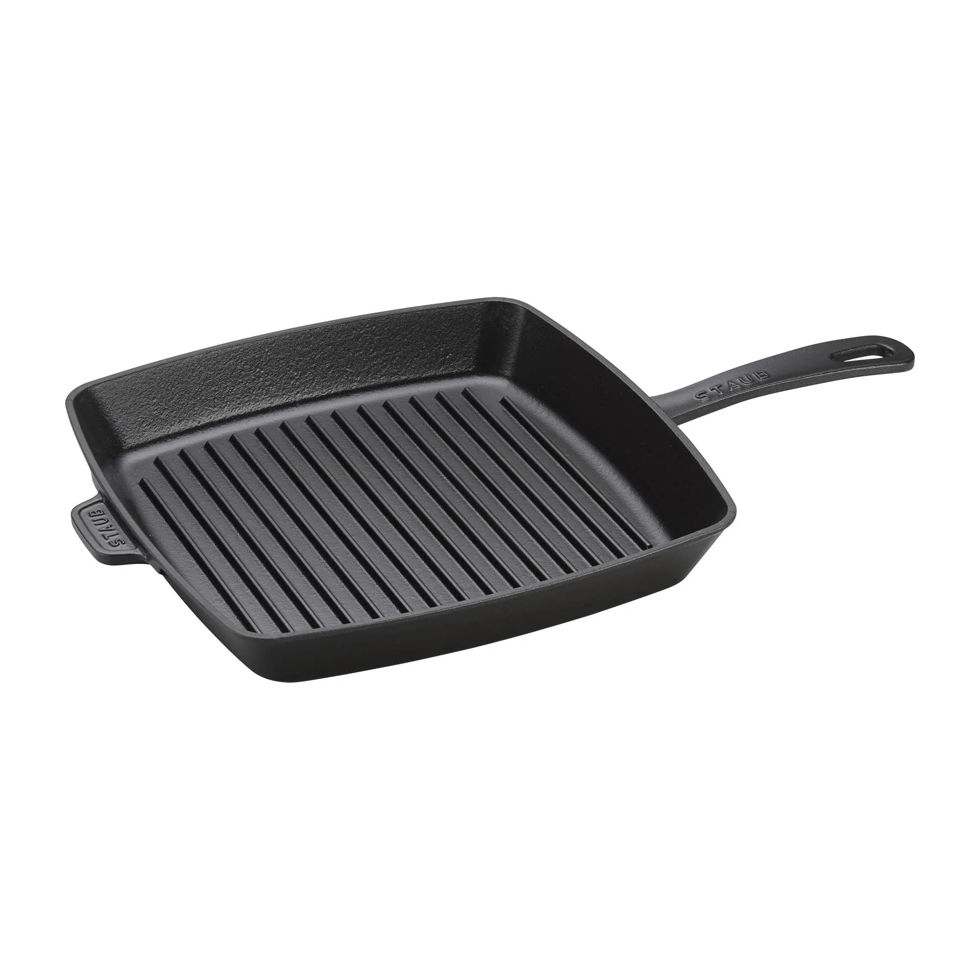 Staub 12" Cast Iron Square Grill Pan - Grenadine